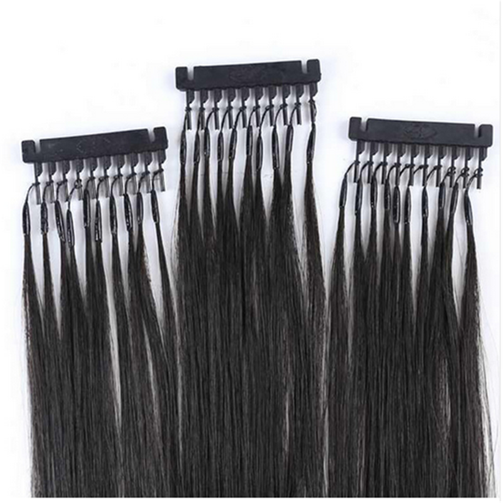 2024 Hot-selling Double Drawn 6D Hair Extension Virgin Remy Cuticle Aligned 6D Human Hair Extension