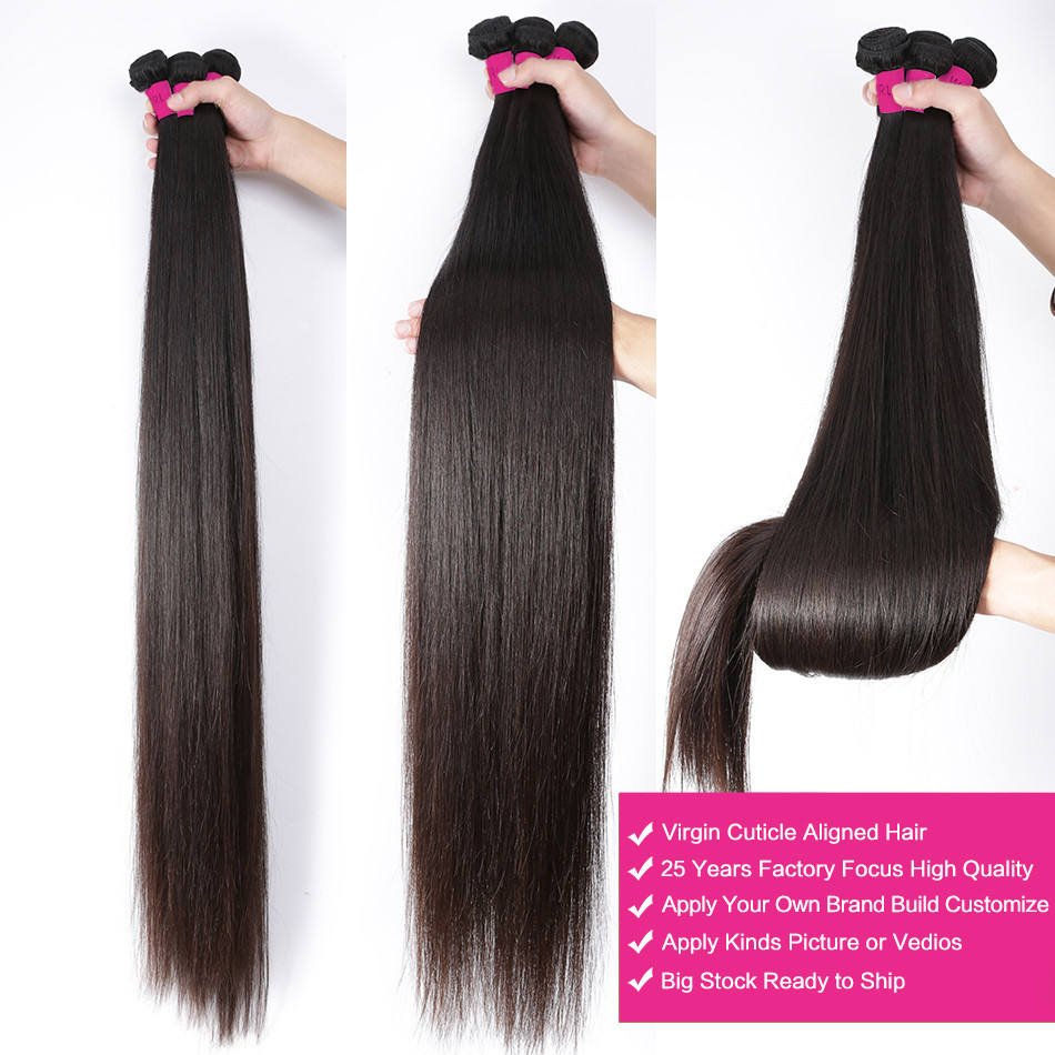 Wholesale Double Drawn Raw Indian Human Hair Bundles Cheap Cuticle Aligned Virgin Human Hair Extensions Bundle Raw Hair Vendor