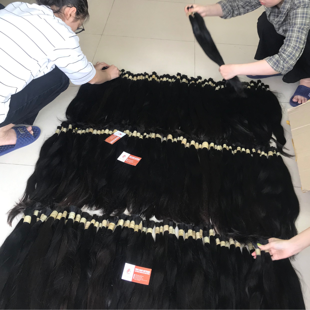 Best Selling One Single Donor Bulk Human Hair Unprocessed 100% Raw Cuticle Aligned Vietnamese Natural Human Hair Extensions