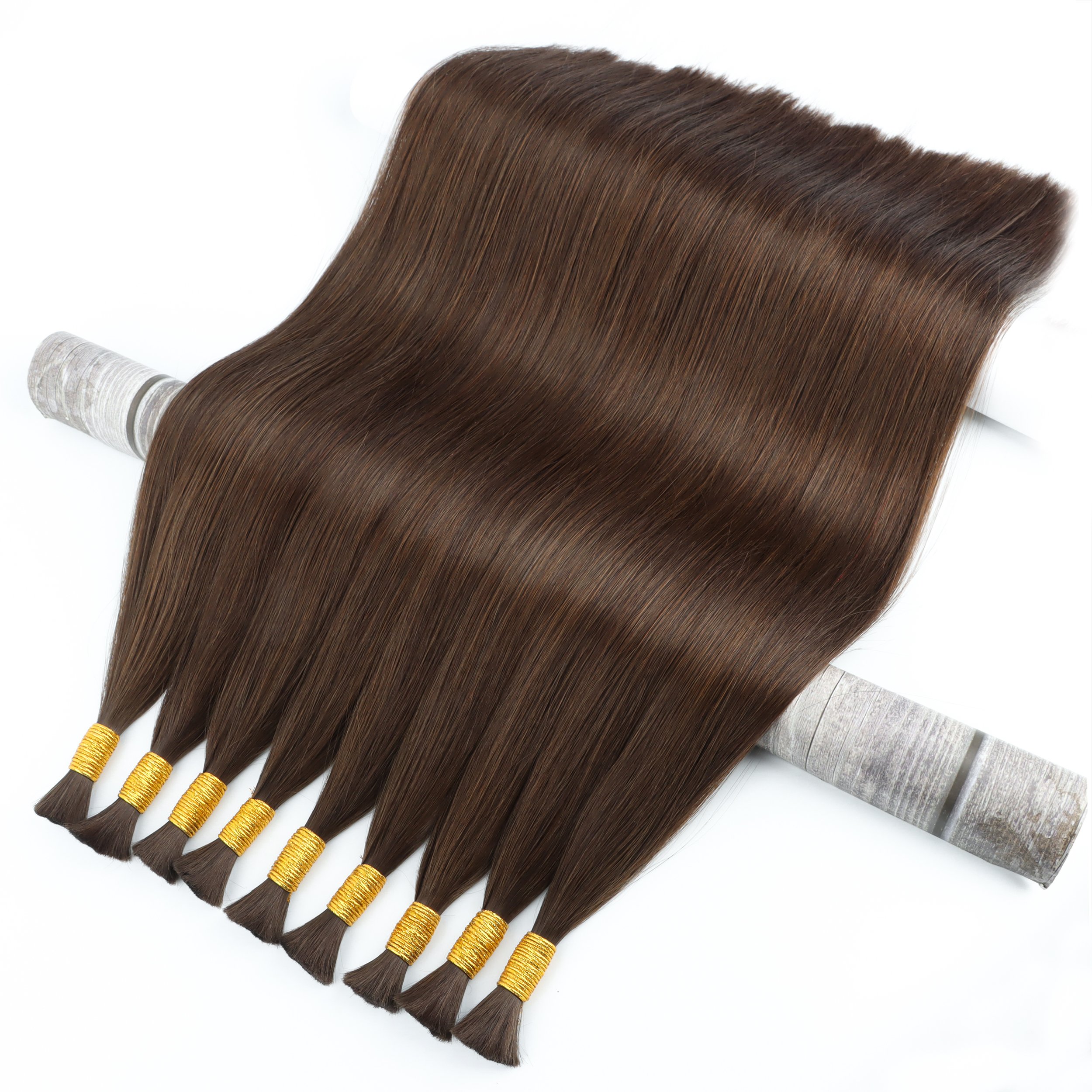 High Quality no tangle soft 100% virgin remy human hair wet and wavy braiding hair bulk no weft hair extension