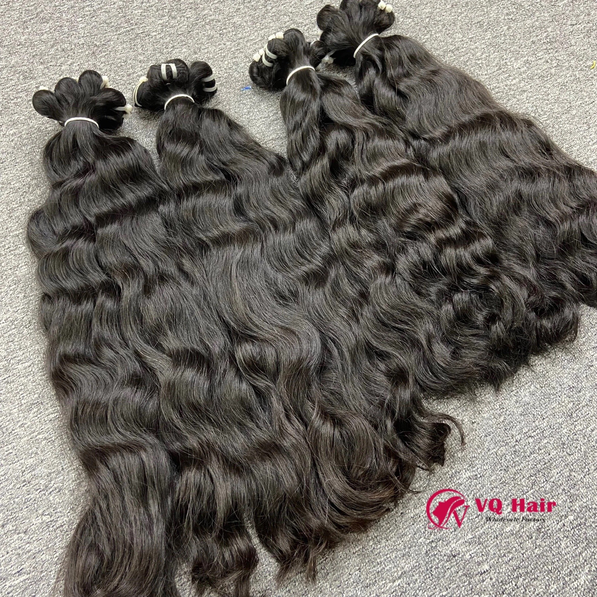 Wholesale Raw Cambodian Hair Natural Wavy High Quality Raw Unprocessed From One Donor with Best Price for Human Hair Extensions