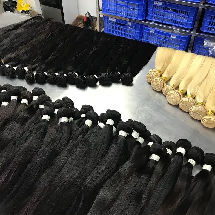 Wholesale Natural Black Color Human Hair Extension Straight Hair Bundles ,Original Brazilian Straight Hair