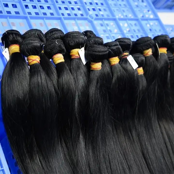 Wholesale Natural Black Color Human Hair Extension Straight Hair Bundles ,Original Brazilian Straight Hair