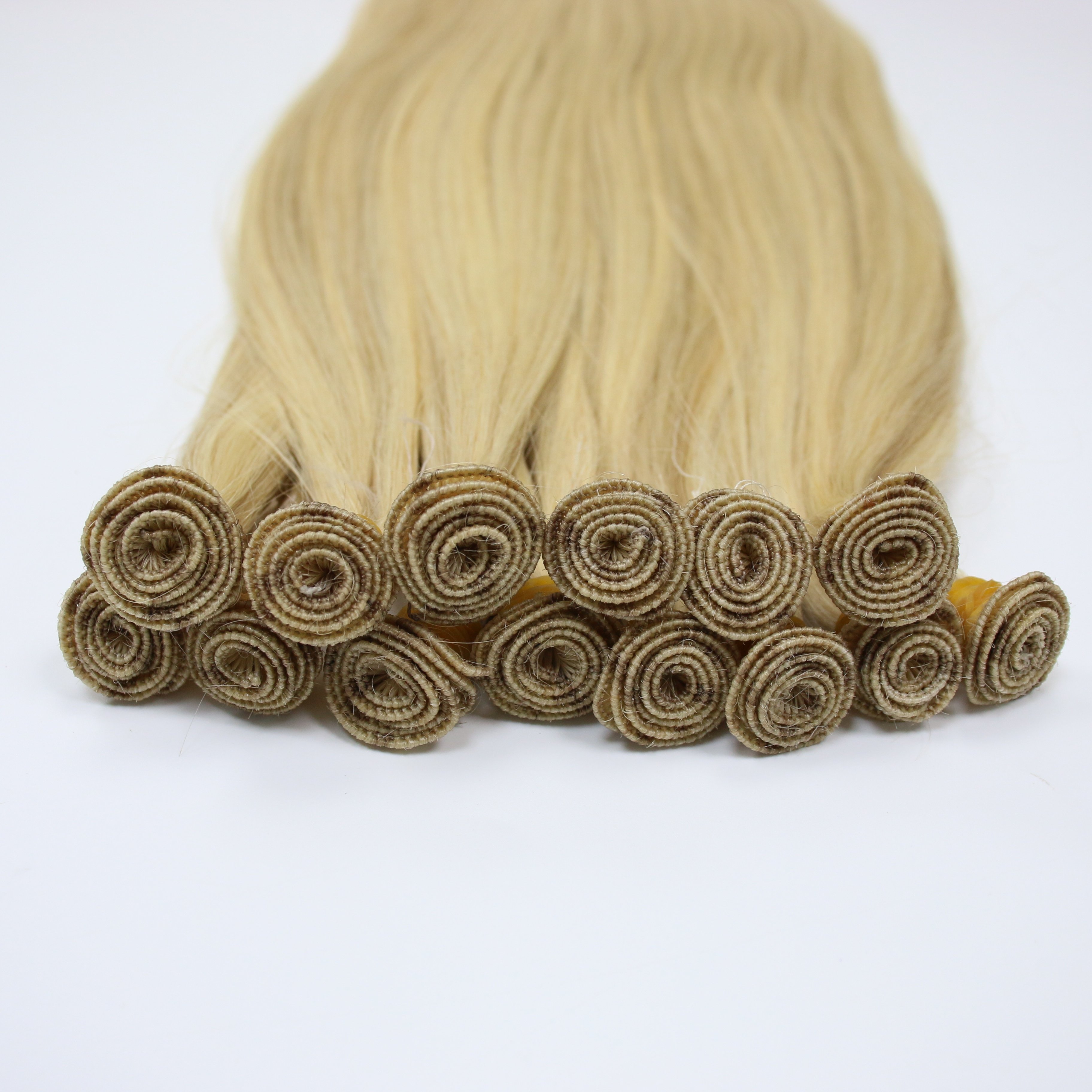 Cuticle Aligned Genius weft 20" HUMAN HAIR EXTENSION High Quality Wholesale Prices to make HUMAN HAIR WIGS