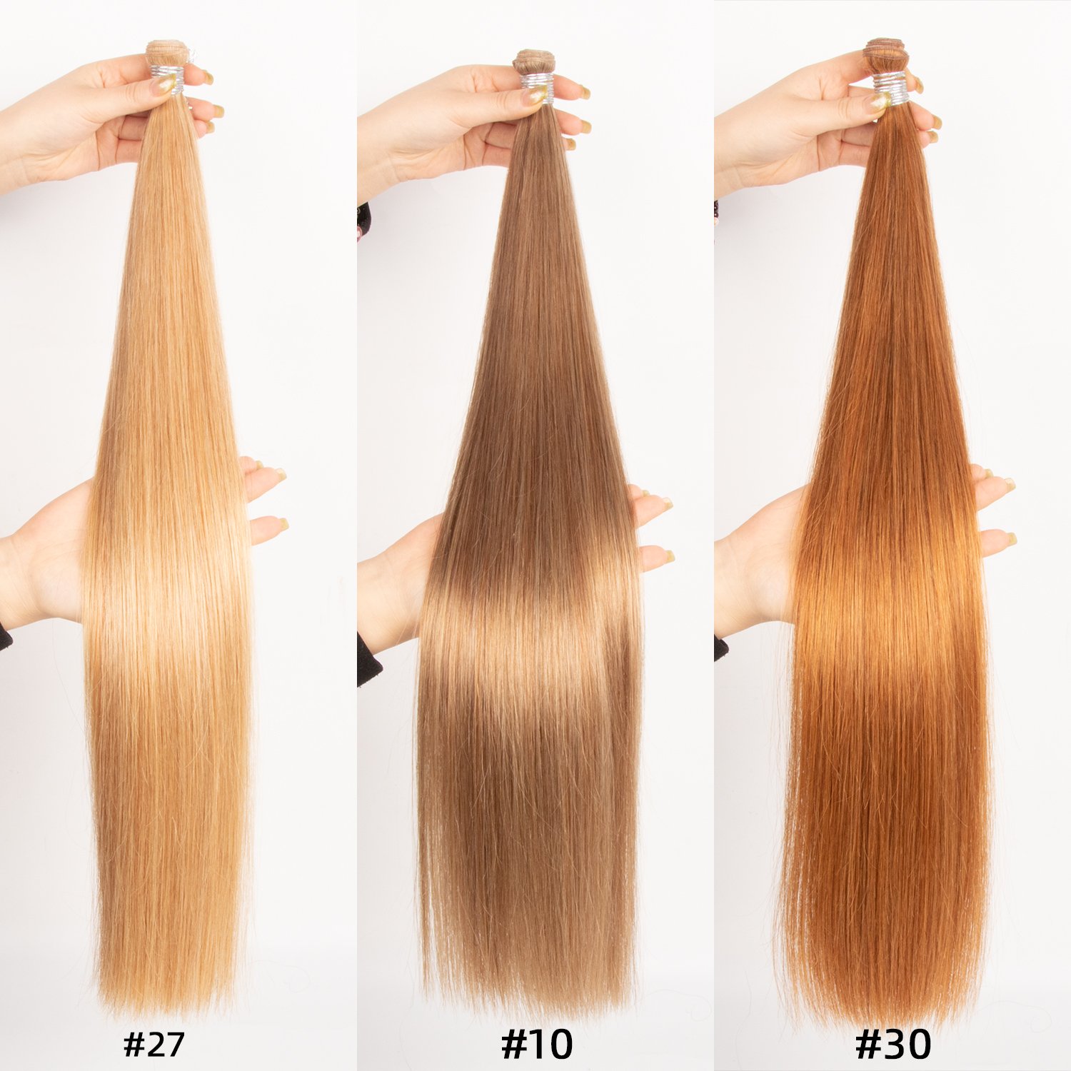 Invisible Sewn Weft 20 22 24 26 28 Inches Double Drawn Blonde Remy Russian Extension Genius Weft Hair Extensions