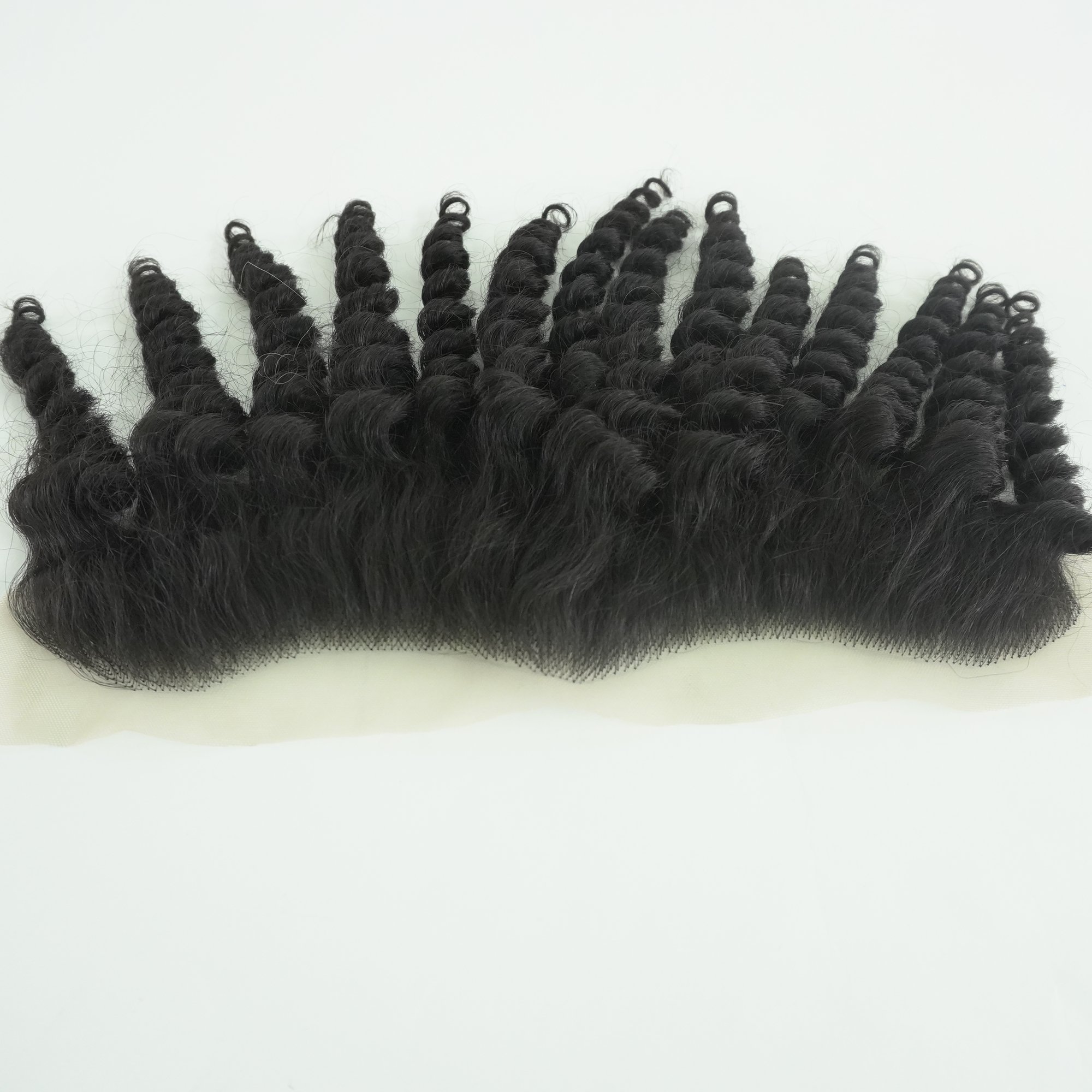 Top selling Real Virgin French curly Frontal made from Human Hair Extensions Made In Vietnam