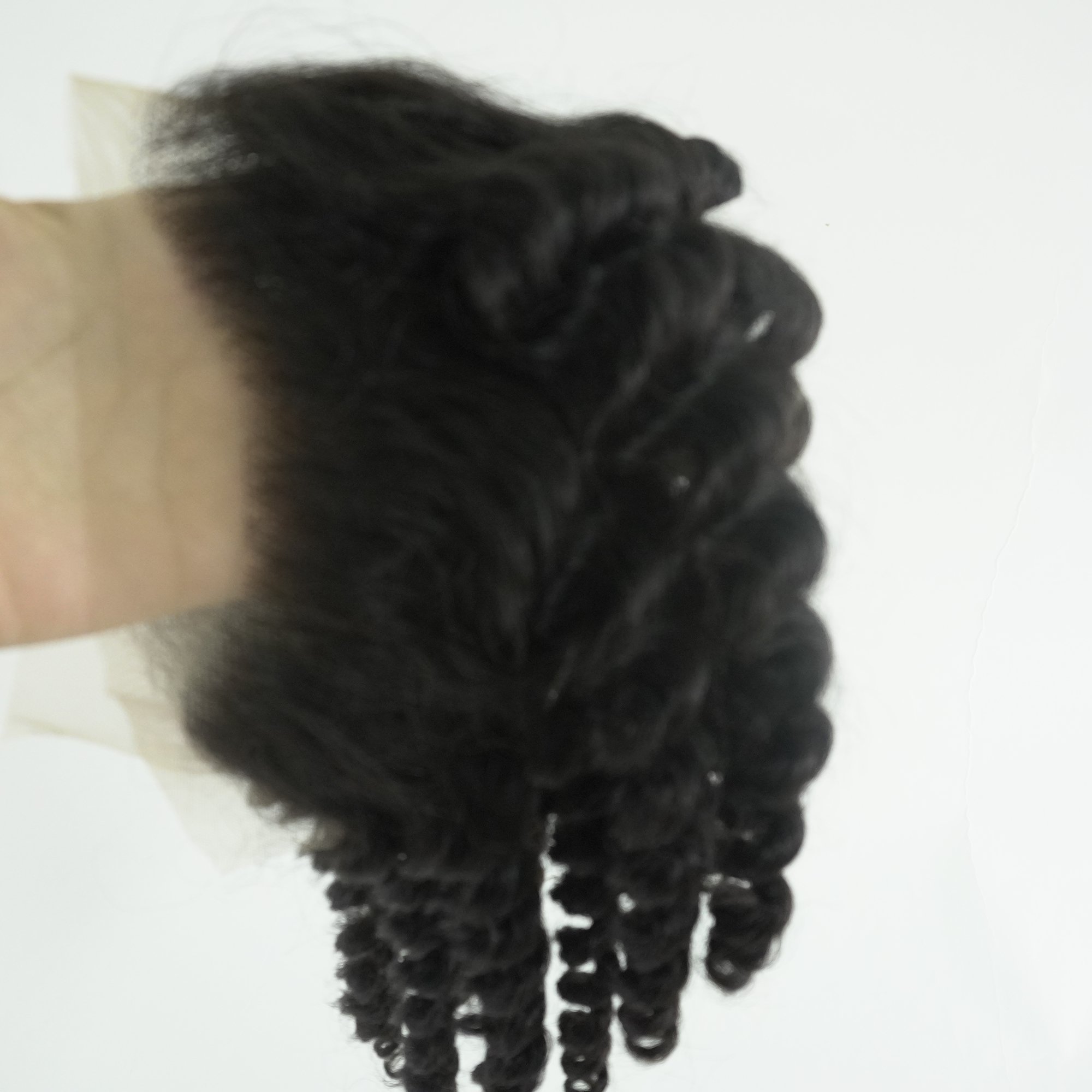 Top selling Real Virgin French curly Frontal made from Human Hair Extensions Made In Vietnam