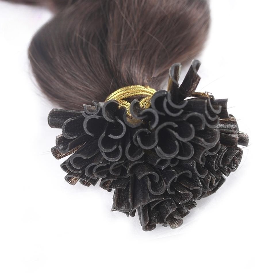 Wholesale 100% Double Drawn raw I/flat u tip keratin bonded human hair extensions European u tip hair extensions human hair