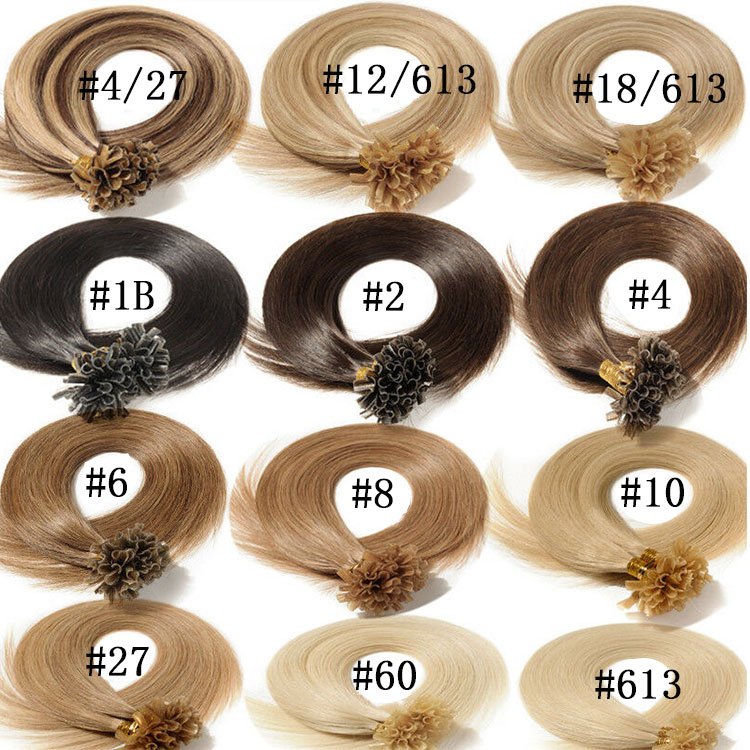 Wholesale 100% Double Drawn raw I/flat u tip keratin bonded human hair extensions European u tip hair extensions human hair