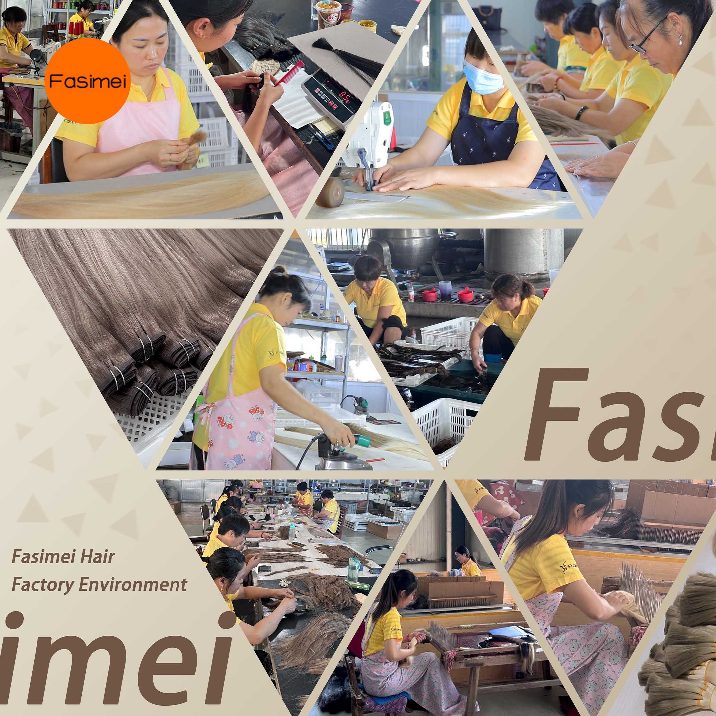 Fasimi Wholesale 100% Virgin Human Hair Extensions Russian Cuticle Aligned Raw Tape In Dyed Straight Style