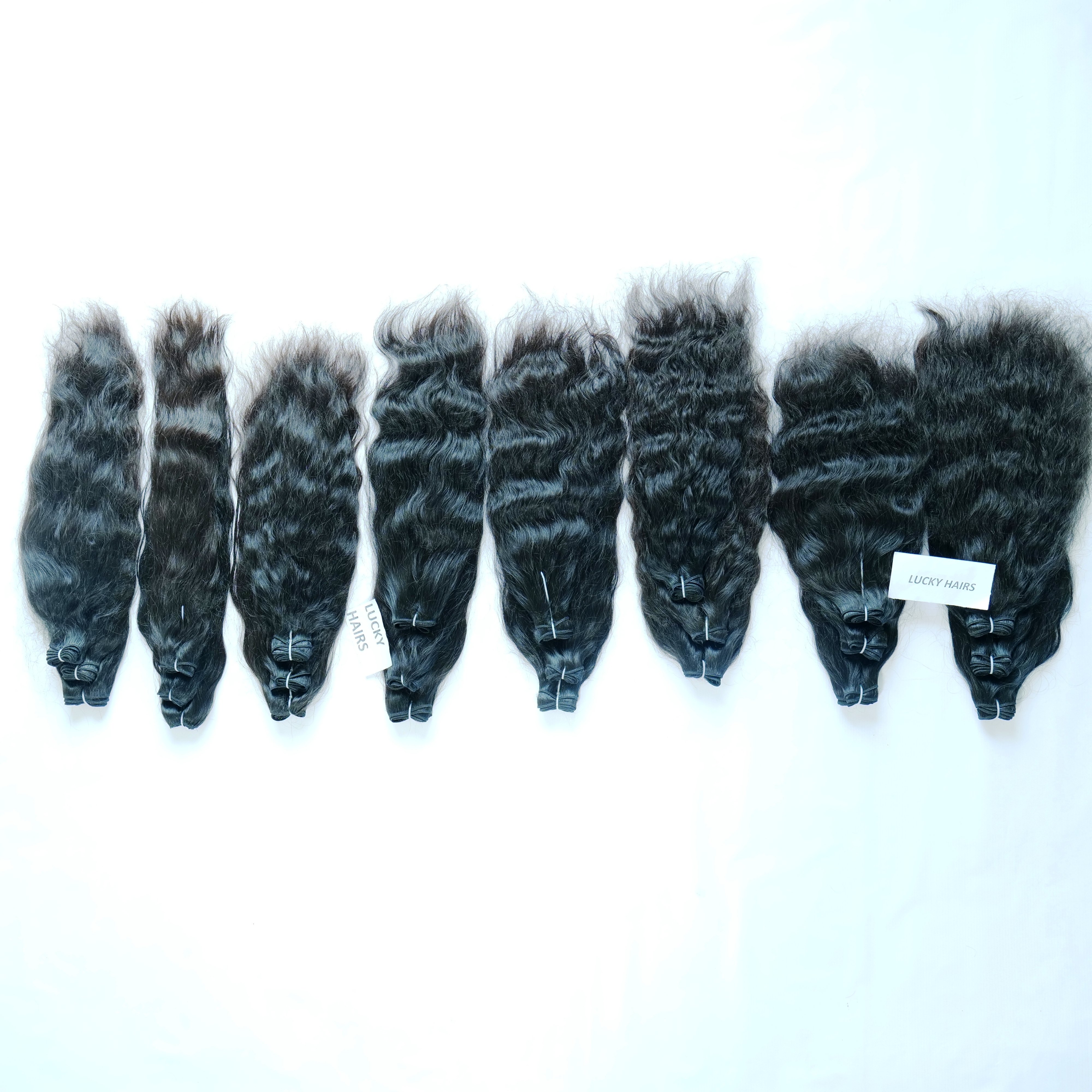 Vendor's Raw Virgin Indian Hair Bundles 100% Remy Human Hair Extensions Natural Curly Straight Body Wave Styles Genius Weft