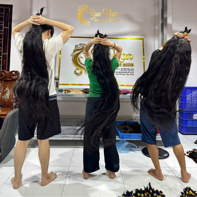 Wholesale Raw Vietnamese Hair Bulk Hair From SunHair Company Unprocessed Cuticles Aligned Human Hair Extensions