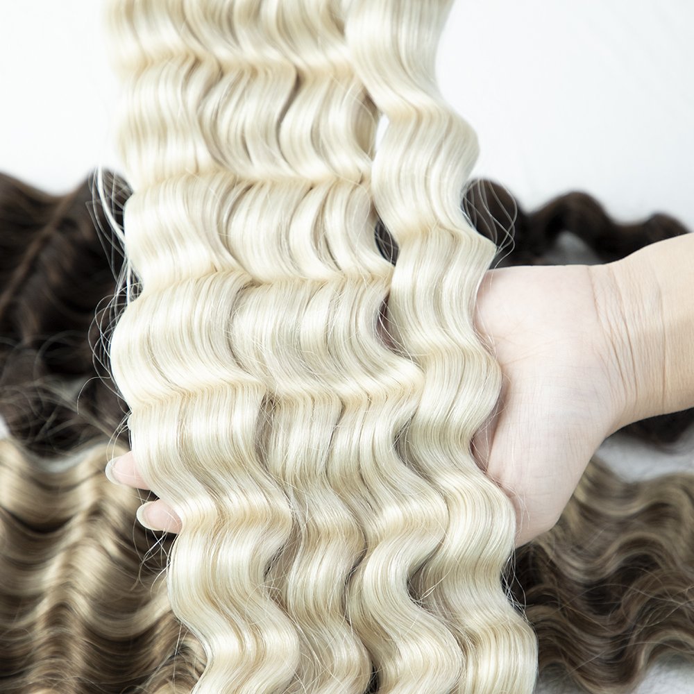 New Arrival Hand Tied Double Drawn Cuticle Aligned Human Hair Extension Genius Hair Weft