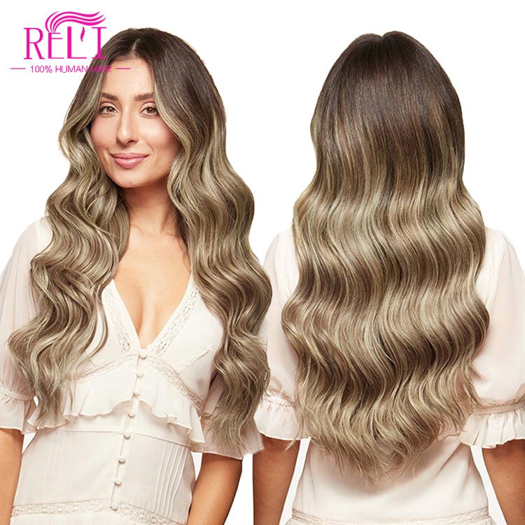 Cheap Ombre For White Women Wholesale Factory Secret humanHair Extension No Clip