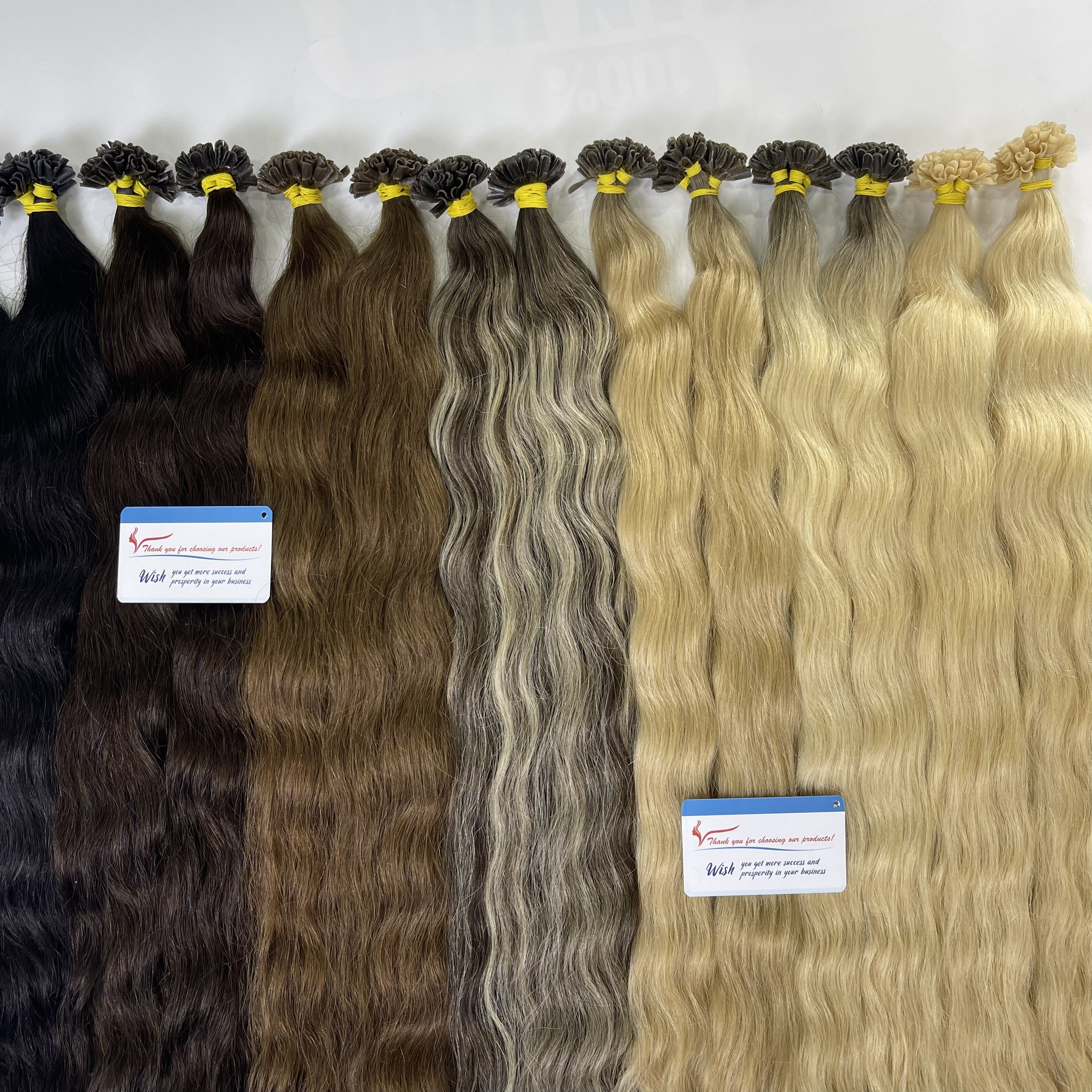 Straight u-tip Hair Extensions 100% Vietnamese Human Hair Keratin U Tip Pre Bonded Extensions For Women 6-32 Inch