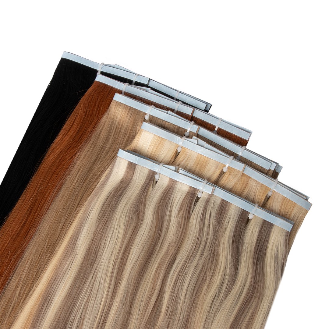 1x1cm Mini Russian Tape In Remy Human Hair Highlight Sticker Human Hair Extensions Double Drawn 11A Grade Long Tape In Hair Weft