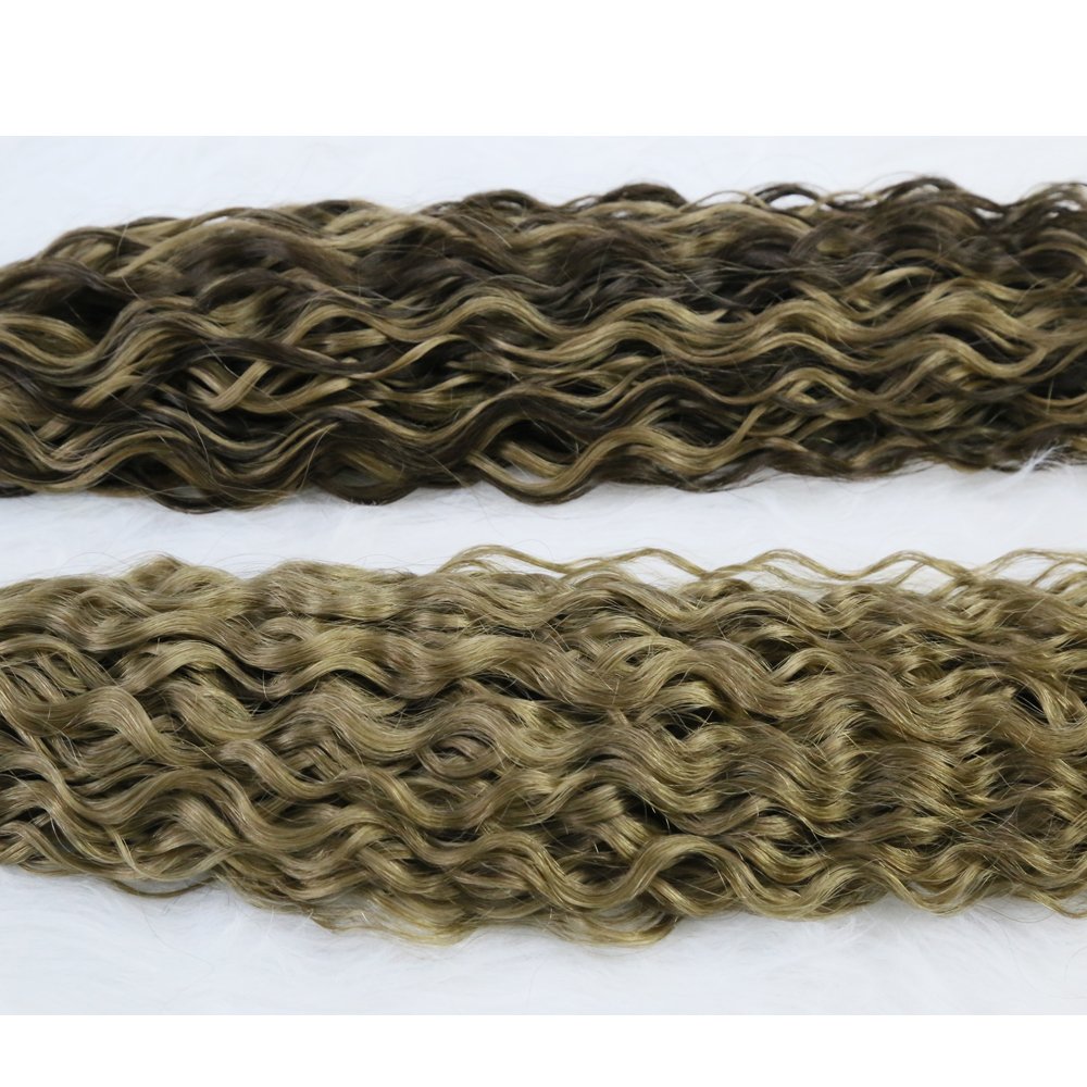 Wholesale Natural Curly Wavy Highlight Piano Color Micro Nano Ring European Russian Remy Human Hair Extensions Double Drawn