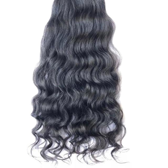 Natural temple unprocessed human hair extensions no shedding no tangle with  and sample with amazing offers