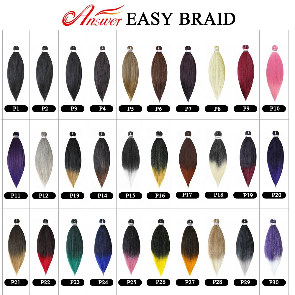 Pre Stretched Braiding Hair Synthetic Hair Braids 26 Inch Afro Brown Black Blue Profession Jumbo Box Braids