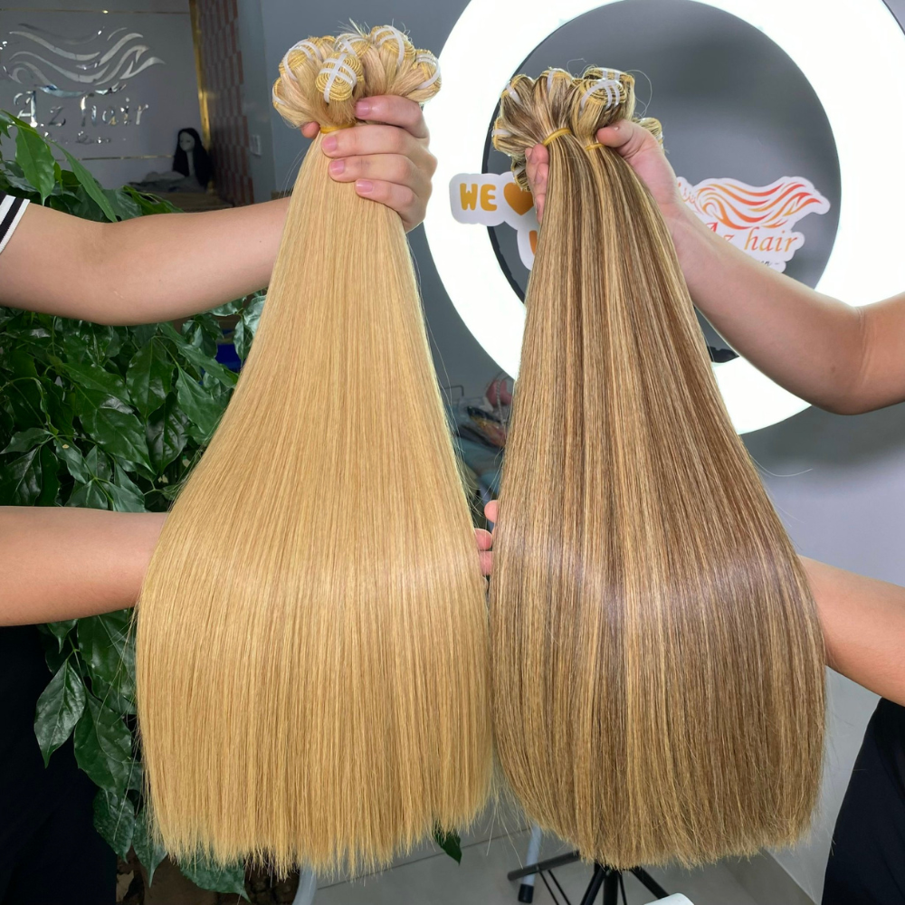 Hot Highlight Color Hair Weave Bundles Length From 6-34 Inches 100% Raw Hair Extensions Wholesale Price