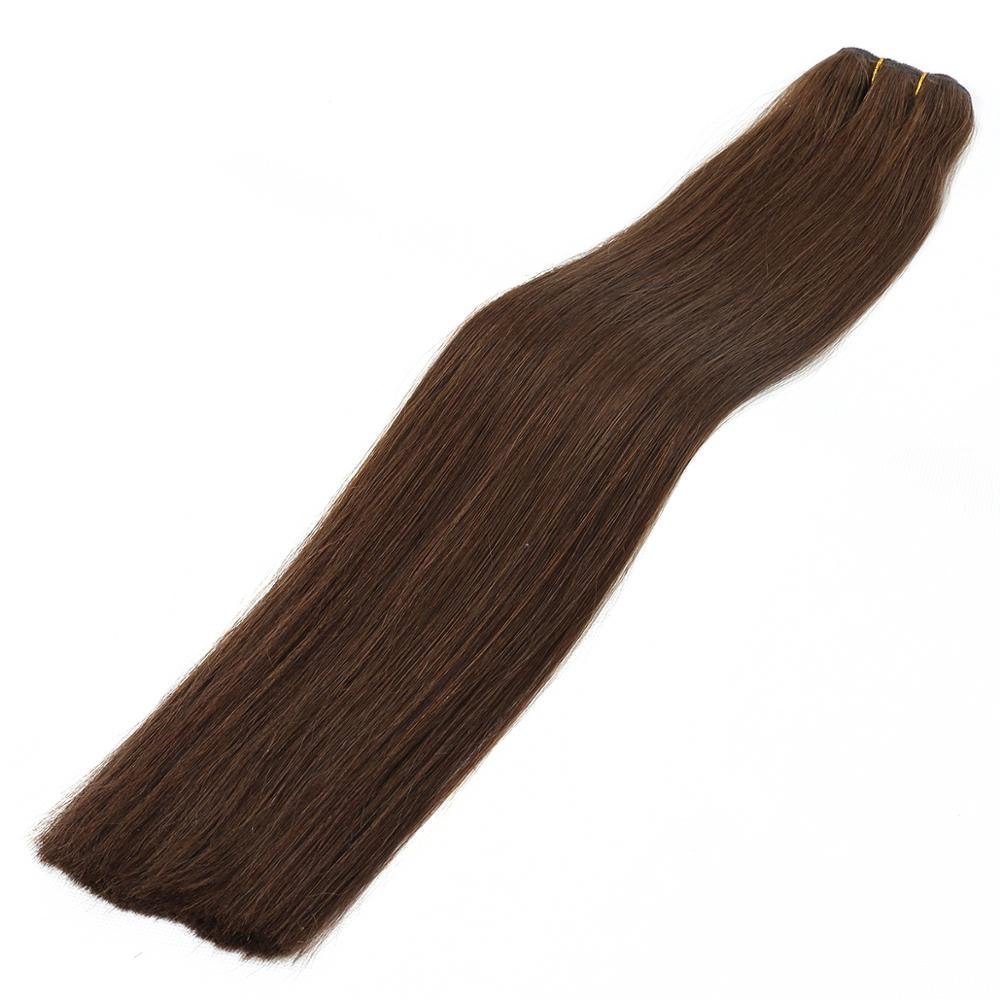 100% Russian Human Hair Weft Double Drawn Weft Hair Extensions