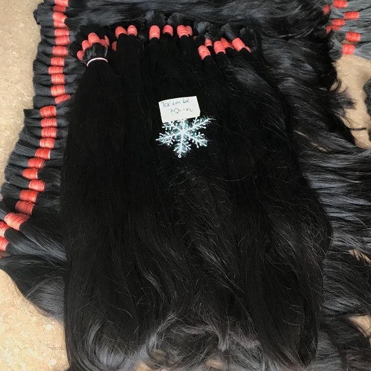 Human hair extensions wholesale double drawn natural silky mega hair cabelo humano liso hair