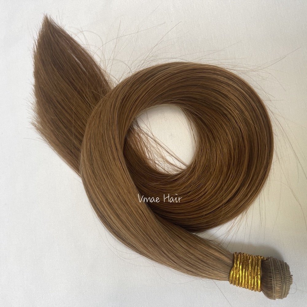 VMAE Virgin Brazilian Unprocessed Raw Cuticle Aligned Silk Black Dark Brown Straight Genius Weft Hair Extensions Human Hair