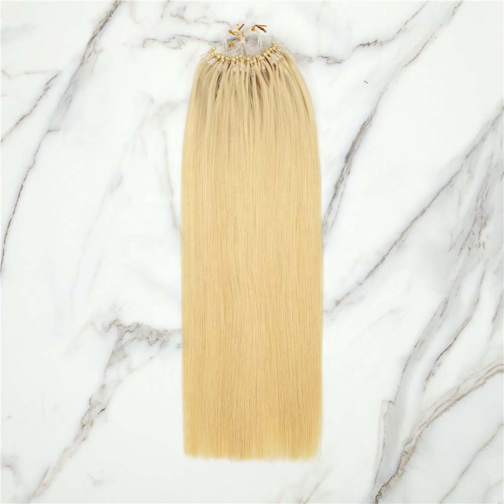 613 Micro Rings For Hair Russian Virgin Cuticle Aligned Micro Ring Human Hair Extension For Girl Micro Ring Loop Hair Extensions