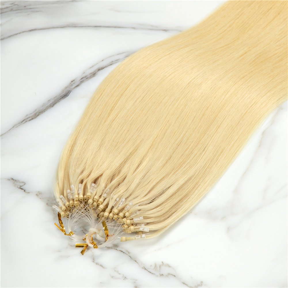 613 Micro Rings For Hair Russian Virgin Cuticle Aligned Micro Ring Human Hair Extension For Girl Micro Ring Loop Hair Extensions