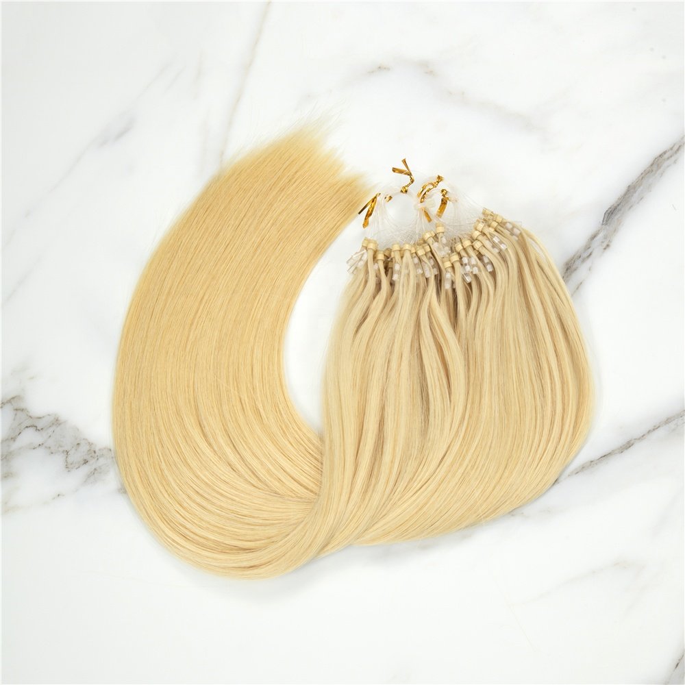 613 Micro Rings For Hair Russian Virgin Cuticle Aligned Micro Ring Human Hair Extension For Girl Micro Ring Loop Hair Extensions