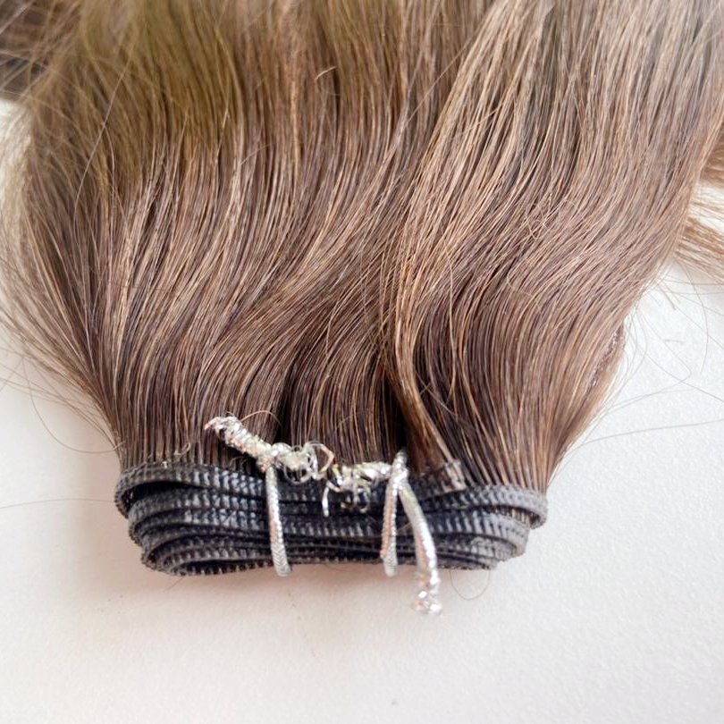 Genius Weft 100G/pc 100% Cuticle Aligned hair Natural Straight Invisible Human Hair Extensions High Quality Russian Hair Bundles