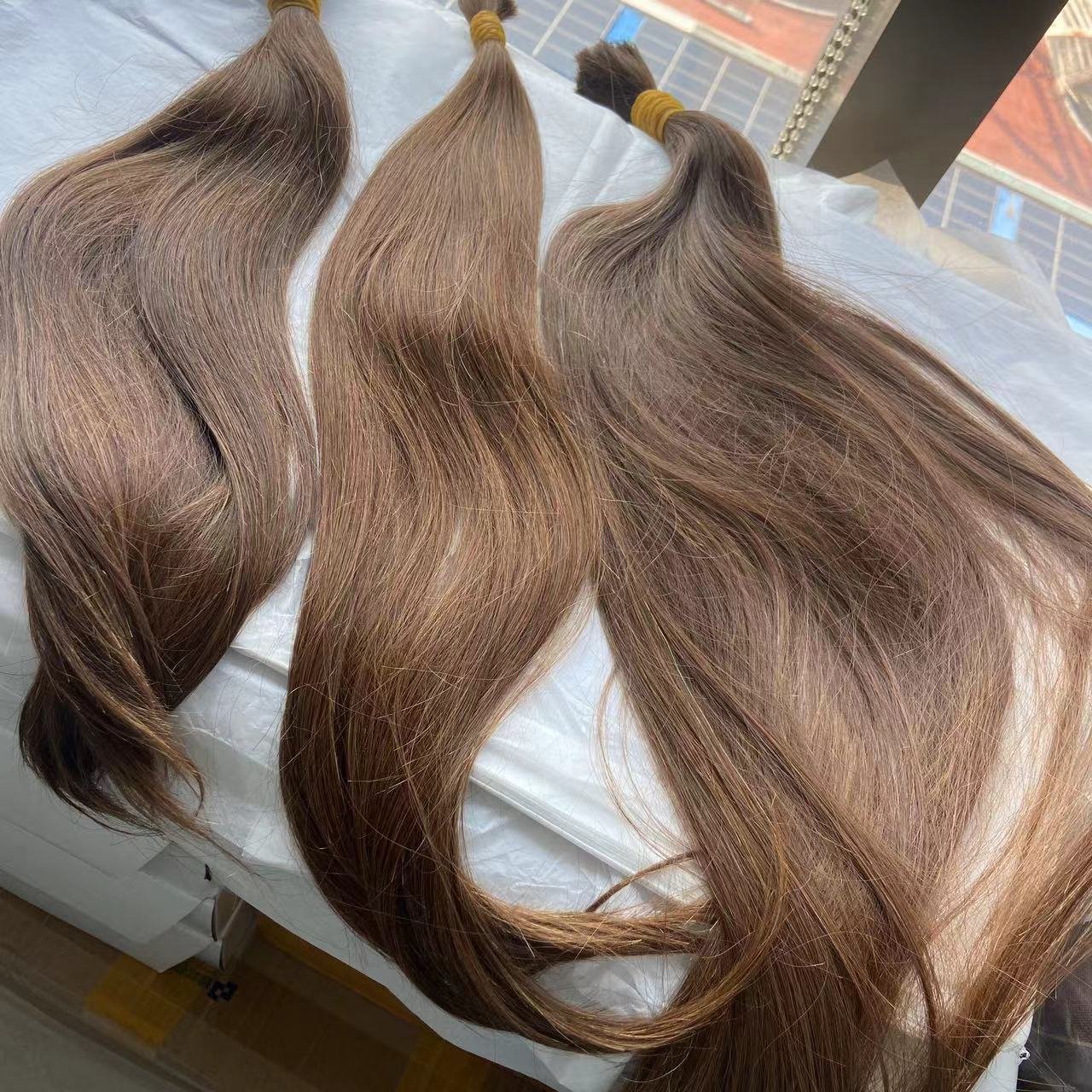 Genius Weft 100G/pc 100% Cuticle Aligned hair Natural Straight Invisible Human Hair Extensions High Quality Russian Hair Bundles