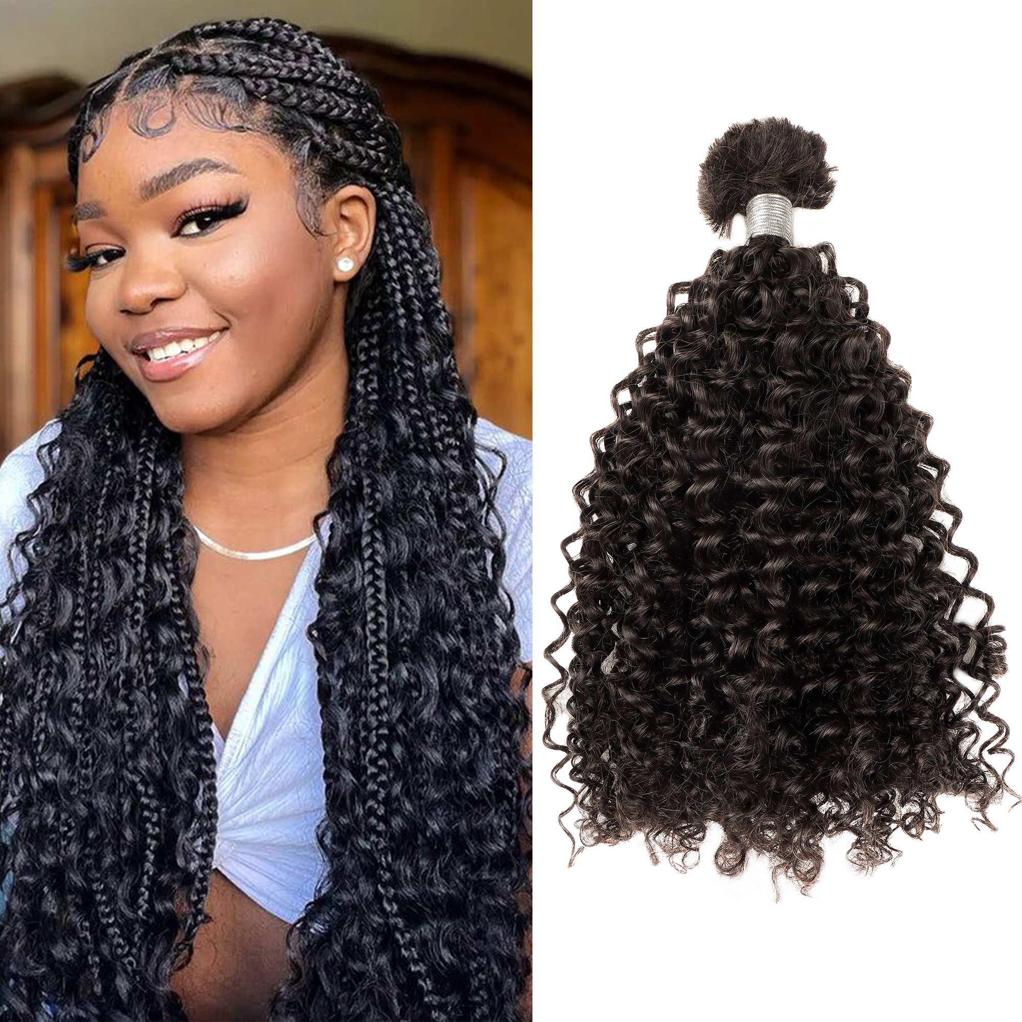 Orient Jerry 18inch Bulk Human Hair Extensions for Braiding