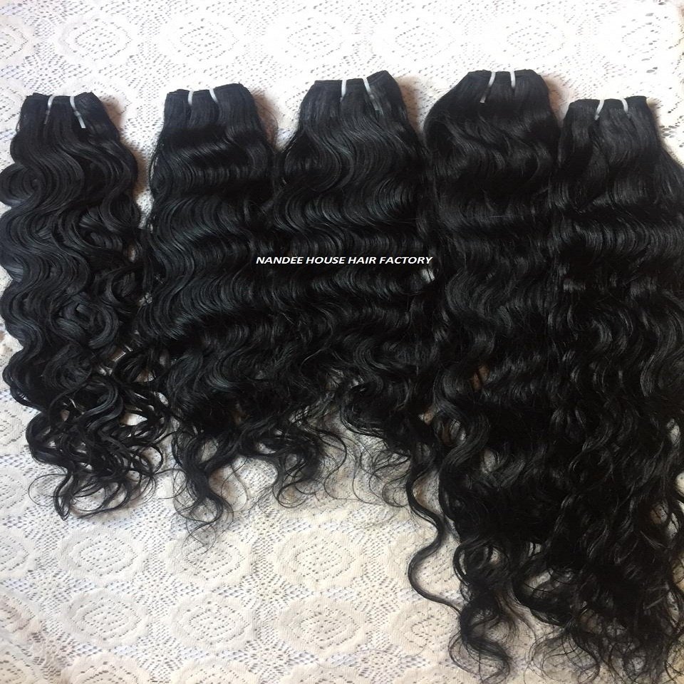 Indian Vendor Wholesale Cuticle Aligned Human Hair Natural Straight Curly Wavy Texture Soft Shiny Tape Braiding Bundle Available