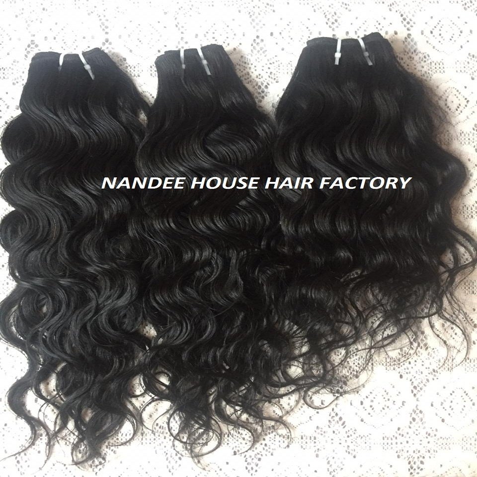 Indian Vendor Wholesale Cuticle Aligned Human Hair Natural Straight Curly Wavy Texture Soft Shiny Tape Braiding Bundle Available