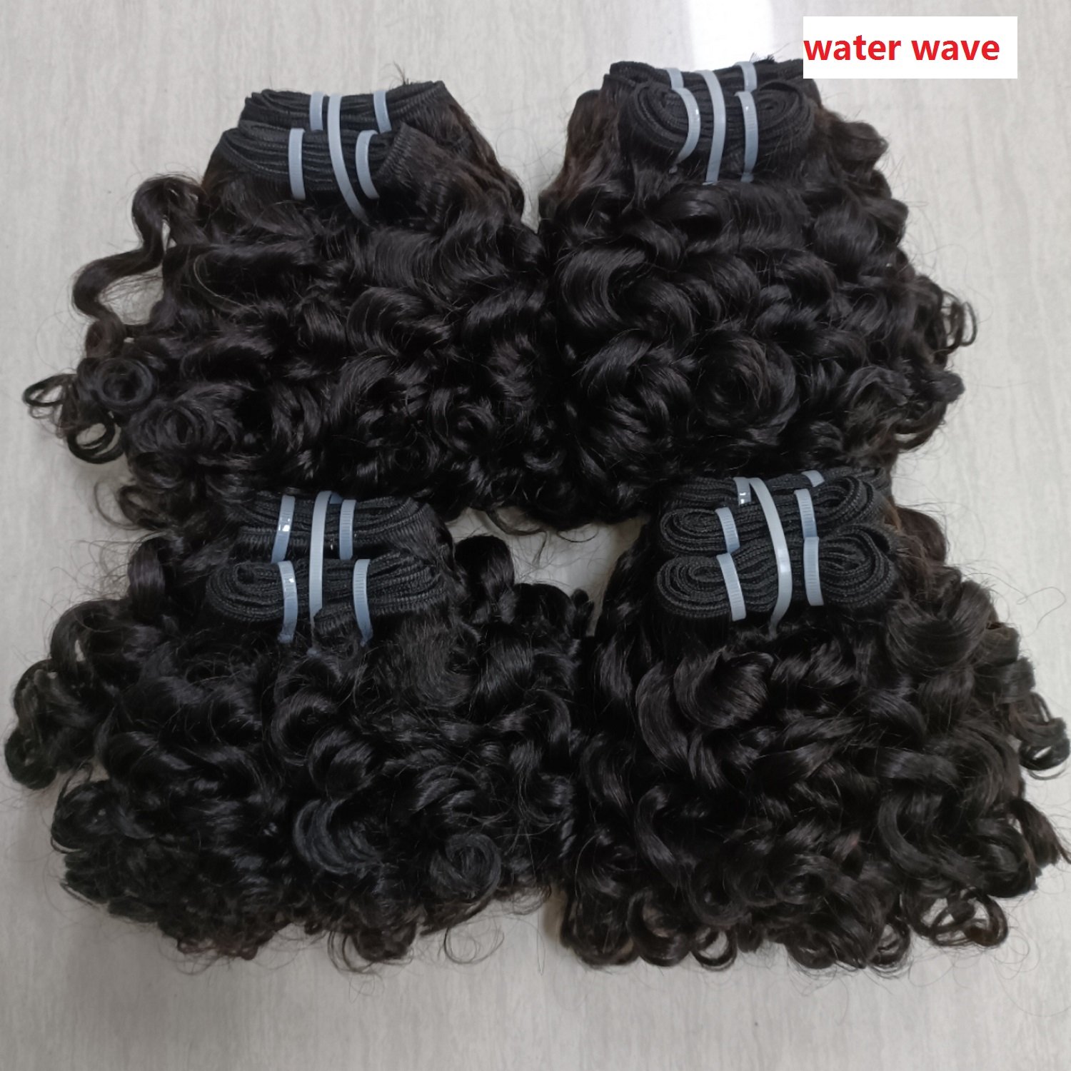 Letsfly Hot Selling Water Wave Hair Extensions 9A Grade Human Virgin Hair Natural Color Curly Hair Weave