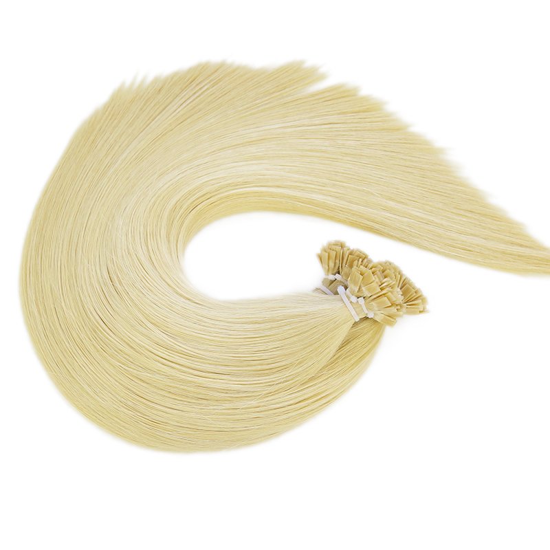 Best quality Hotsale custom factory price cuticle virgin aligned keratin bonding flat tip human virgin hair extensions