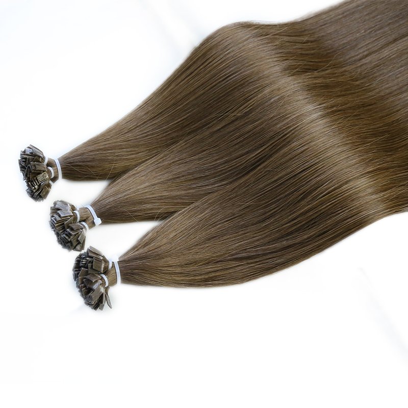 Best quality Hotsale custom factory price cuticle virgin aligned keratin bonding flat tip human virgin hair extensions