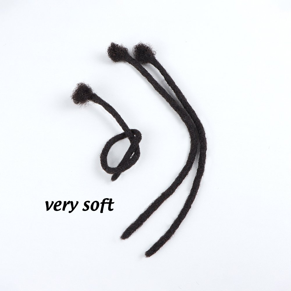 Orientdreads Small Size 0.6CM Handmade Crochet 100% Human Hair Dreadlocks Extensions Human Hair Locs Extensions 0.4cm