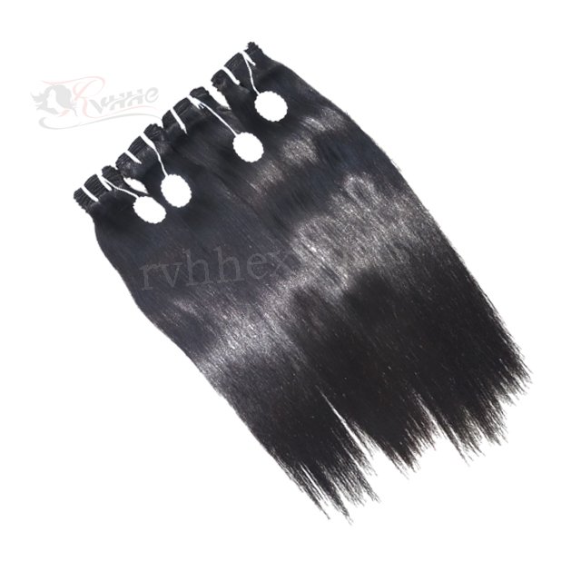 100% Natural Original Soft End 10 - 30 Inch Indian Bone Straight Raw Weft 100g Human Hair