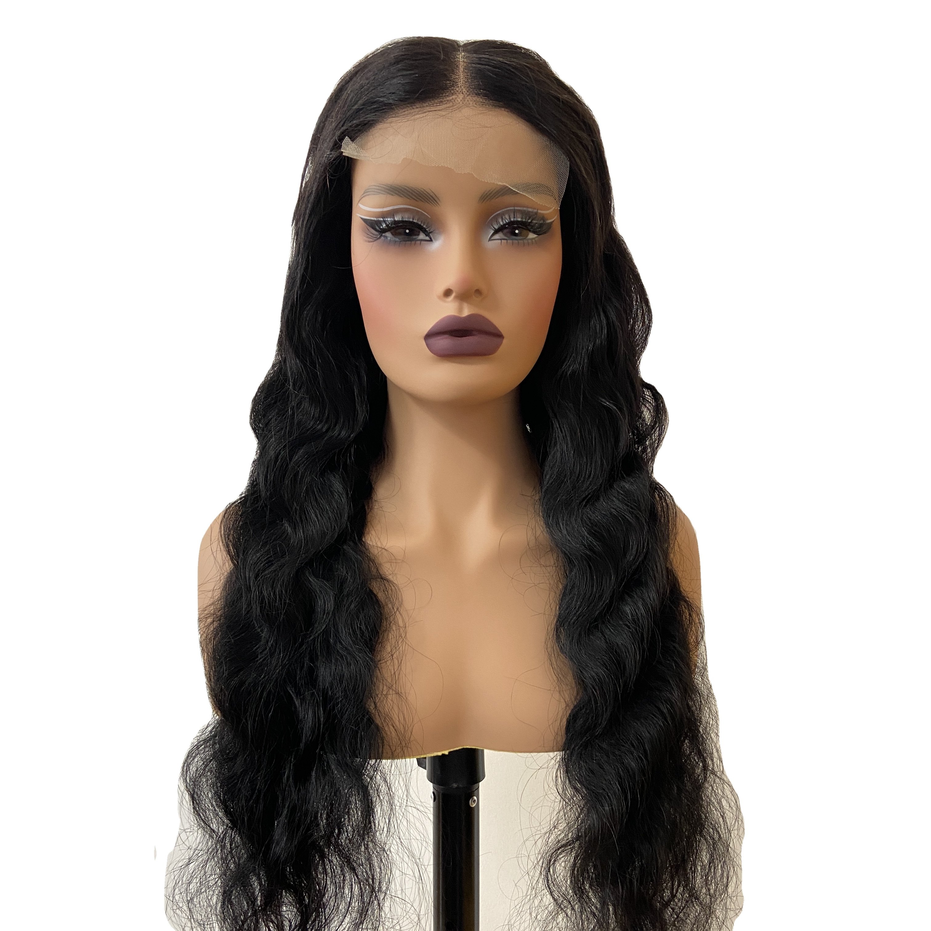 6x4 200% Density Virgin Human Hair Wigs For Black Women Vietnamese Raw Hair Transparent Lace Front Pre-Plucked Bleached Knots