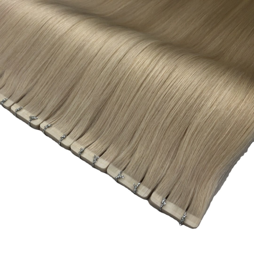 18 inch Factory Wholesale Double Drawn Invisible Tape Hair Extensions Virgin Human
