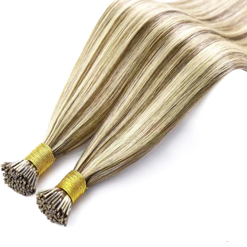 Wholesale 1g/strand Remy Human Hair Pre Bonded I-tip Keratin Hair Extension 14-26 Inches Silky Straight I Tip Hair Extensions