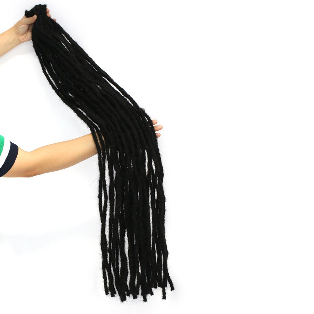 Tianrunhair For Braiding 30strands 100cm long Nepal felted wool synthetic dreadlocks crochet braids hair for kids and adult