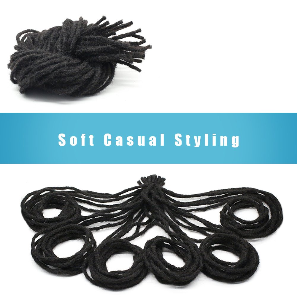 Tianrunhair For Braiding 30strands 100cm long Nepal felted wool synthetic dreadlocks crochet braids hair for kids and adult
