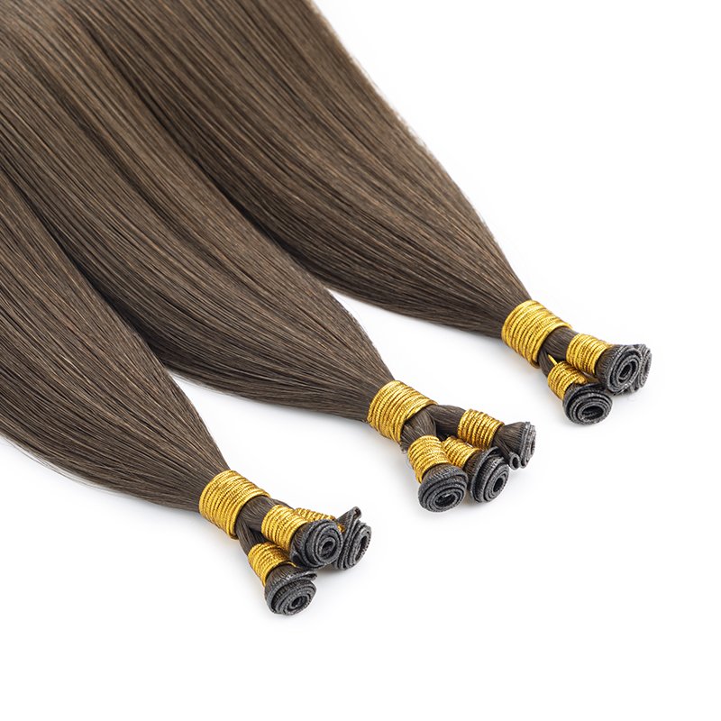 European Genius Hair Weft Human Extensions Can be Cut Double Drawn Genius Weft