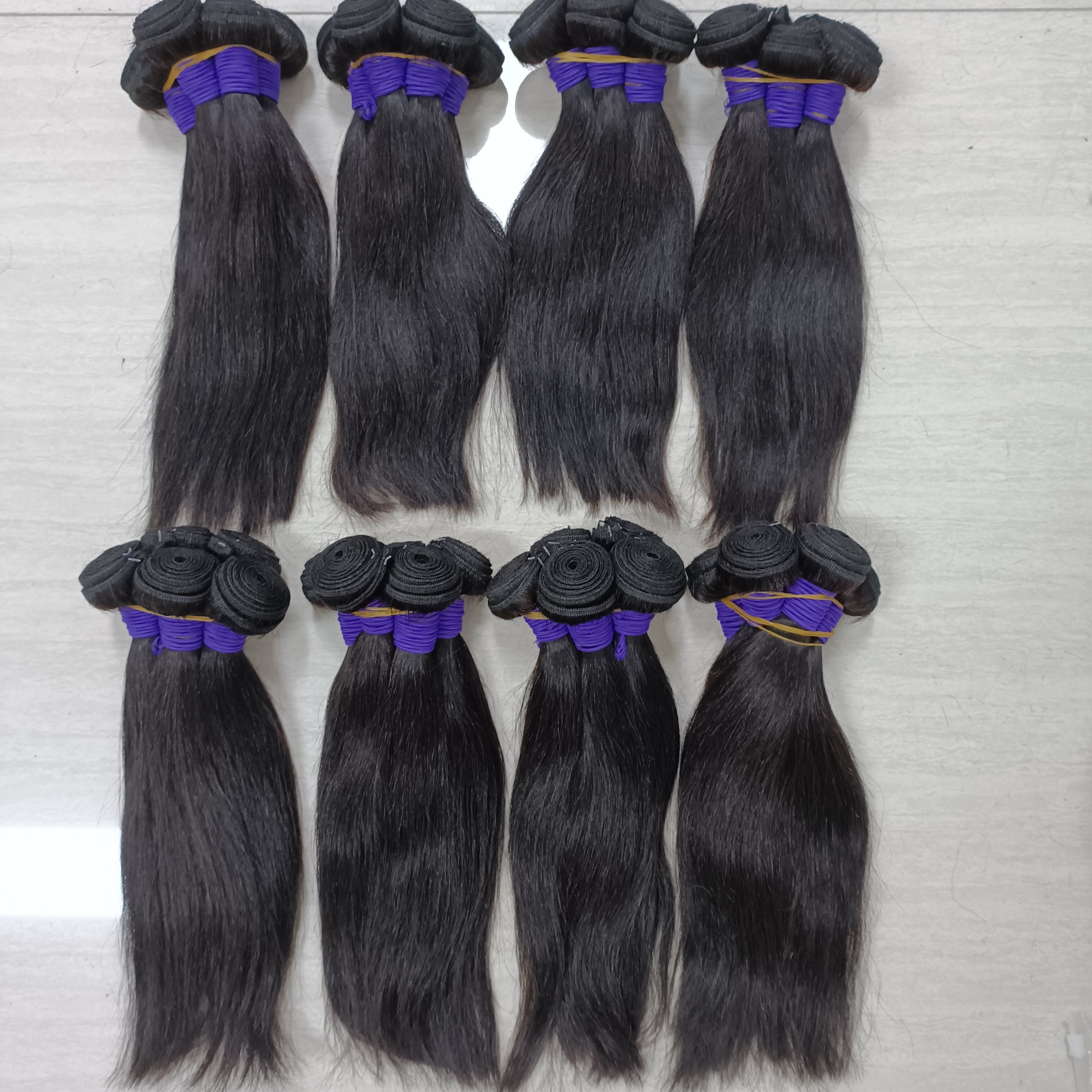 Letsfly Straight Cheap Long Remy Hair Bundles 20PCS Factory Wholesales 50g/PCS Indian Human Hair 24 Long Inches 
