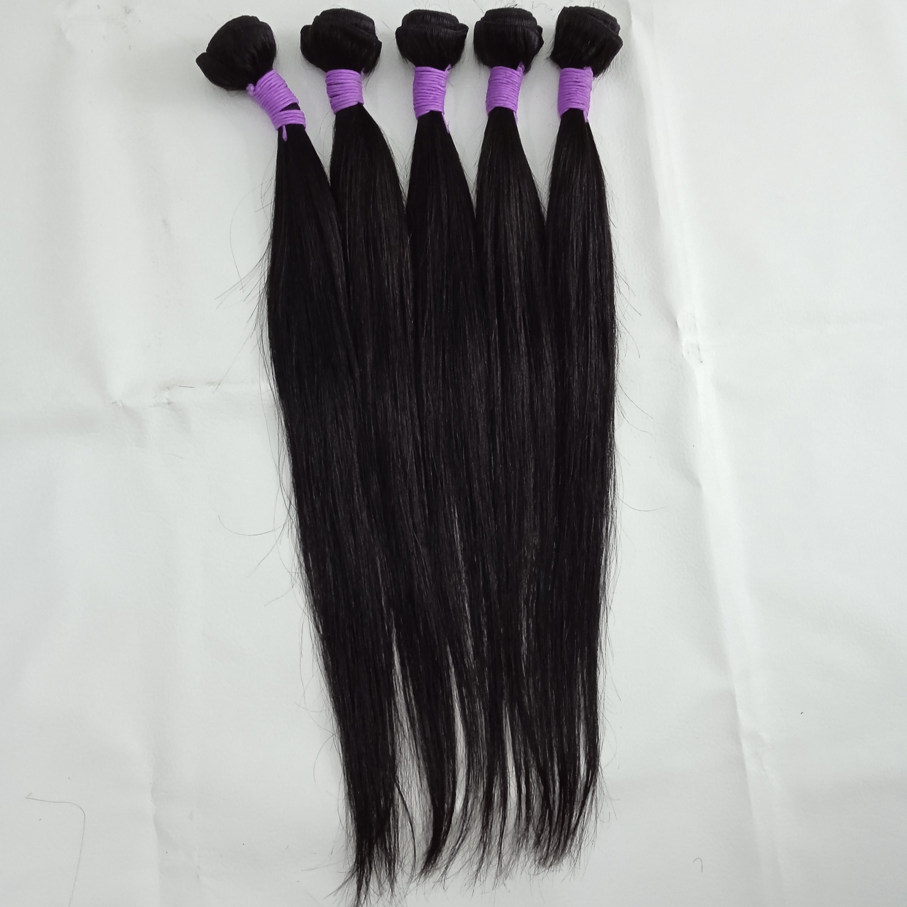 Letsfly Straight Cheap Long Remy Hair Bundles 20PCS Factory Wholesales 50g/PCS Indian Human Hair 24 Long Inches 