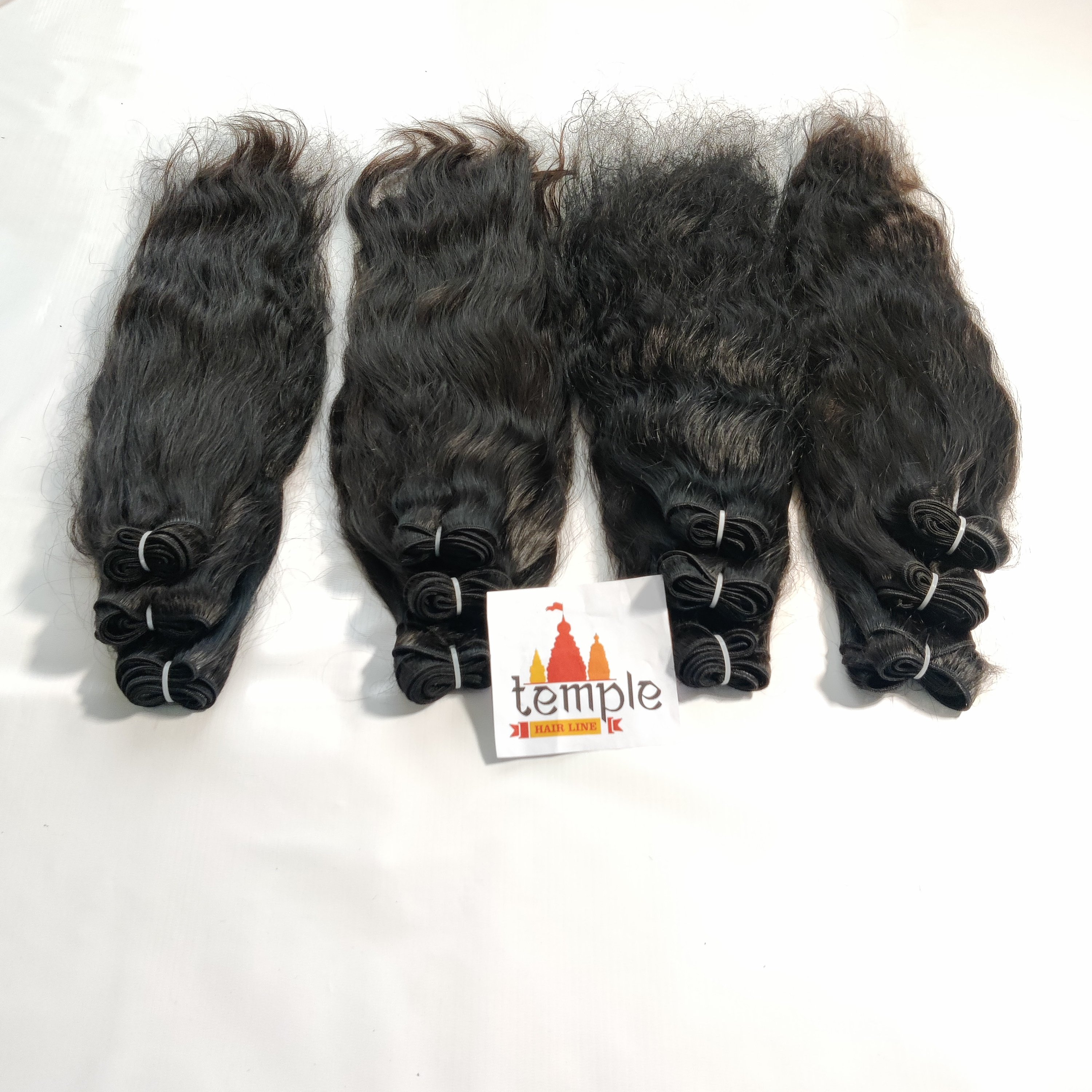 100% Raw Curly virgin cuticle aligned weaving natural Bundle color black human Indian hair extensions