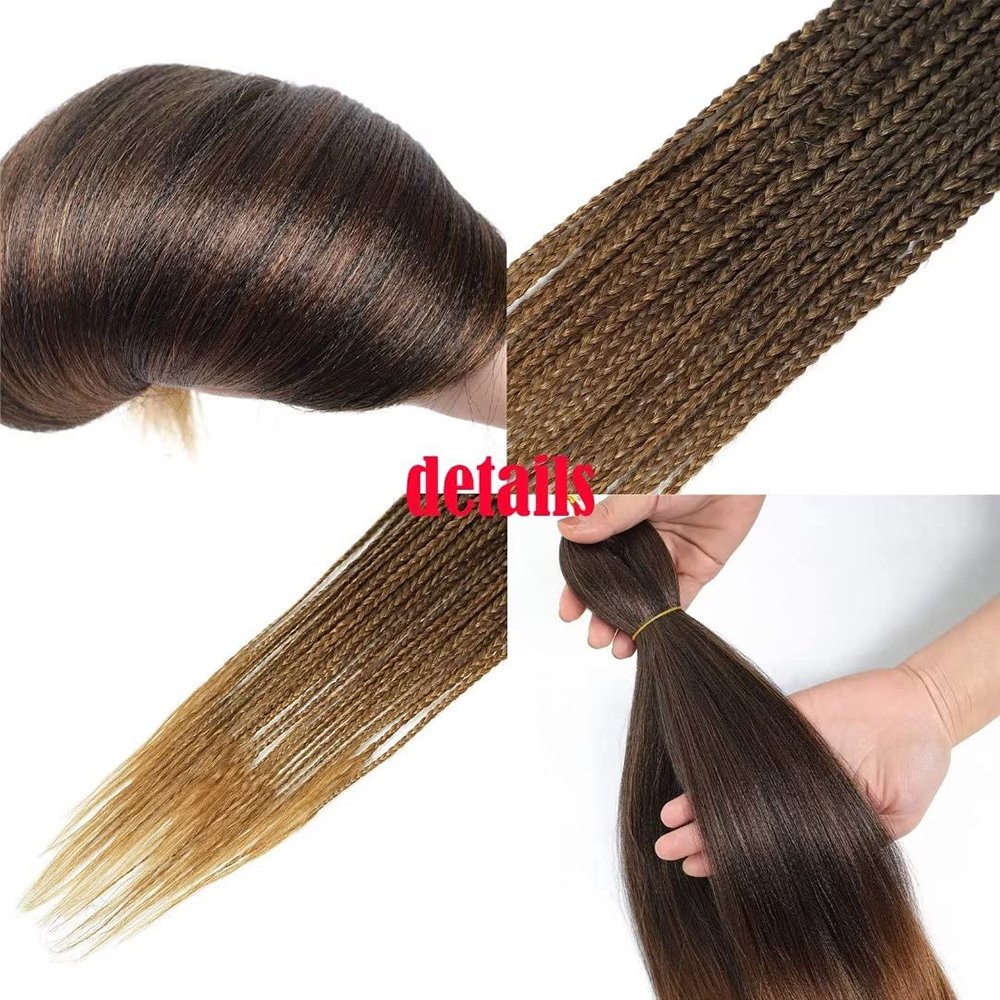 Synthetic Pre Stretch Easy Braid Fiber Crochet Twist Braids Yaki Texture Hair Extensions Stretched Ombre Braids